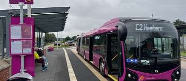 Bushaltestelle des Ersatzverkehrs Bushaltestelle des Ersatzverkehrs