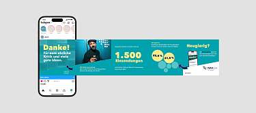 Social Media Karussell der Kampagne