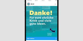 Social Media Karussell der Kampagne