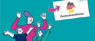 Illustration Deutschland-Ticket