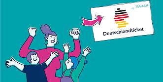 Illustration Deutschland-Tickett