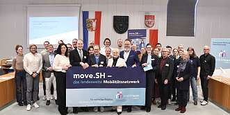 Gruppenfoto des NAH.SH Mobilititeam move